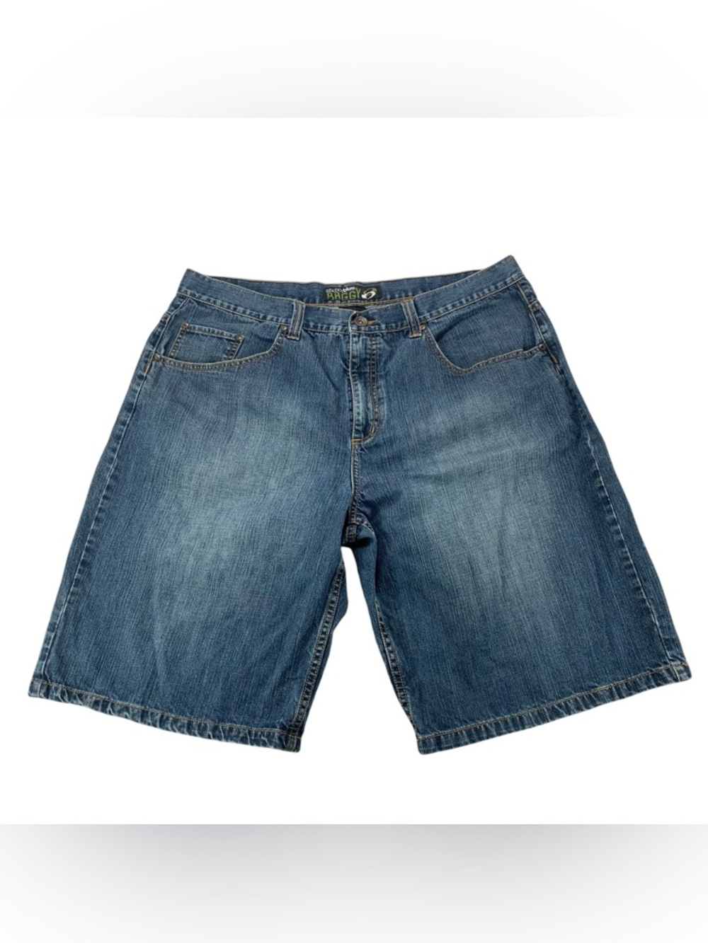 Anchor Blue Men’s Baggy Denim Shorts Size‎ 42 Blue Loose Fit Jean Shorts
